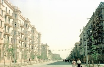 Строительство улицы Мира в 1948-1950 гг.